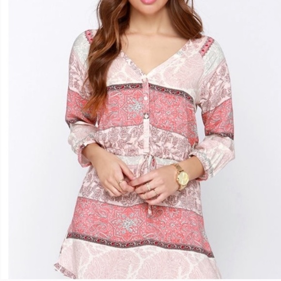 O’Neill Paisley Print Boho Beach Tunic Coverup - Picture 6 of 6